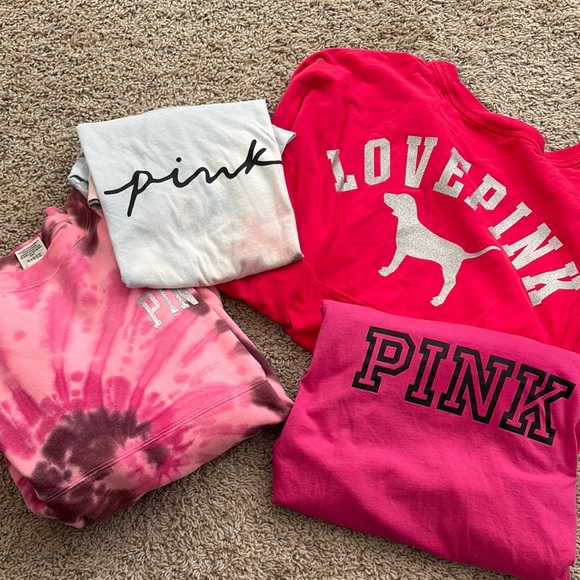 Bundle Victorias Secret Pink Tshirts - Picture 1 of 7